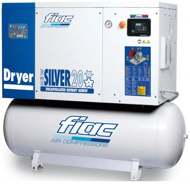 Fiac NewSilver D 15 / 500 NewSilver D 15 / 500 - 1430 L / min 11 kW 10 bar Elektrische Schroefcompressor + Droger - Õhukompressor: pilt 1 Fiac NewSilver D 15 / 500 NewSilver D 15 / 500 - 1430 L / min 11 kW 10 bar Elektrische Schroefcompressor + Droger - Õhukompressor: pilt 1