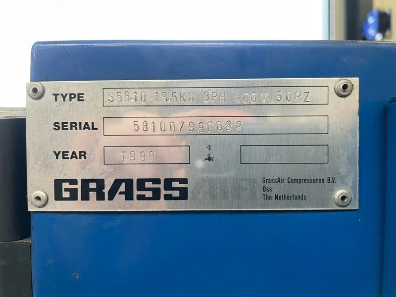 Grassair S58.10 Elektrische Schroefcompressor 18.5 kW 2500 L / min 10 Bar - Õhukompressor: pilt 4 Grassair S58.10 Elektrische Schroefcompressor 18.5 kW 2500 L / min 10 Bar - Õhukompressor: pilt 4