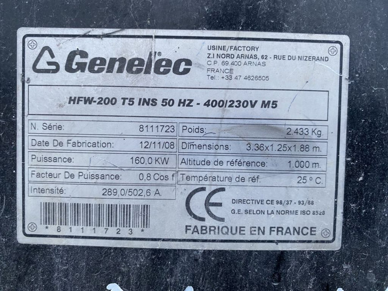 Himoinsa HFW 200 Iveco NEF 67 Stamford 200 kVA Silent generatorset - Generaatorikomplekt: pilt 2 Himoinsa HFW 200 Iveco NEF 67 Stamford 200 kVA Silent generatorset - Generaatorikomplekt: pilt 2