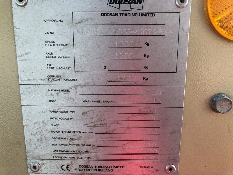 Ingersoll Rand Kubota LT6KA 9 meter light tower generator - Valgustorn: pilt 5 Ingersoll Rand Kubota LT6KA 9 meter light tower generator - Valgustorn: pilt 5