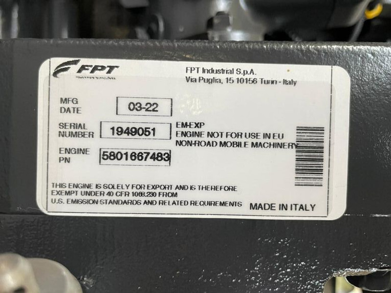 Uus Generaatorikomplekt Iveco NEF 45 TM3 Stamford 125 kVA generatorset New !: pilt 7