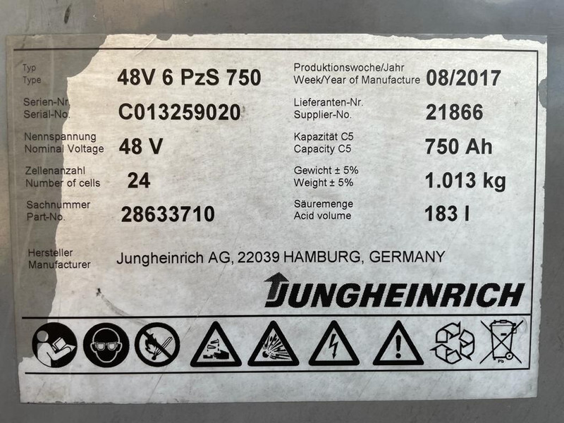 Elektritõstuk Jungheinrich EFG 216 Elektra 1.6 ton Triplex Freelift Sideshift Elektra Heftruck: pilt 14