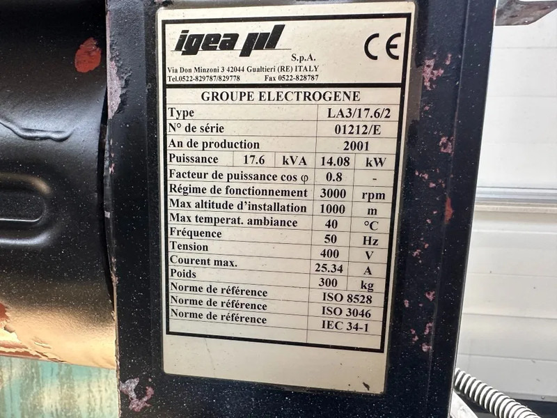 Lombardini 9LD 561-2 Mecc Alte Spa 16 kVA generatorset - Generaatorikomplekt: pilt 5 Lombardini 9LD 561-2 Mecc Alte Spa 16 kVA generatorset - Generaatorikomplekt: pilt 5