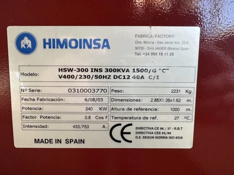 Generaatorikomplekt Marelli M8B 315 SA4 Alternator 300 kVA generatordeel SAE 1 / 14: pilt 6