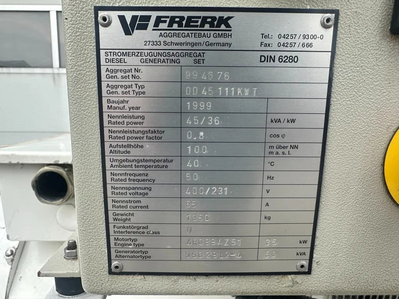 Generaatorikomplekt Mercedes-Benz OM 364 MTU 50 kVA Marine Scheepsvaart generatorset: pilt 10