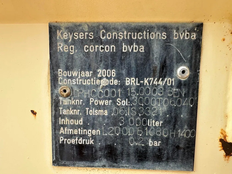 Säilitusmahuti Tolsma Kiwa IBC 3000 liter Dieseltank Milieutank: pilt 8 Säilitusmahuti Tolsma Kiwa IBC 3000 liter Dieseltank Milieutank: pilt 8