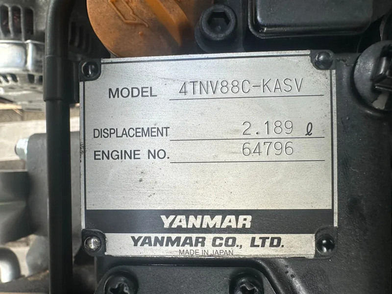 Yanmar 4TNV88C - KASV Stage 5 motor 48 PK Stage V New ! - Mootor - Materjali käitlemise seade: pilt 4 Yanmar 4TNV88C - KASV Stage 5 motor 48 PK Stage V New ! - Mootor - Materjali käitlemise seade: pilt 4