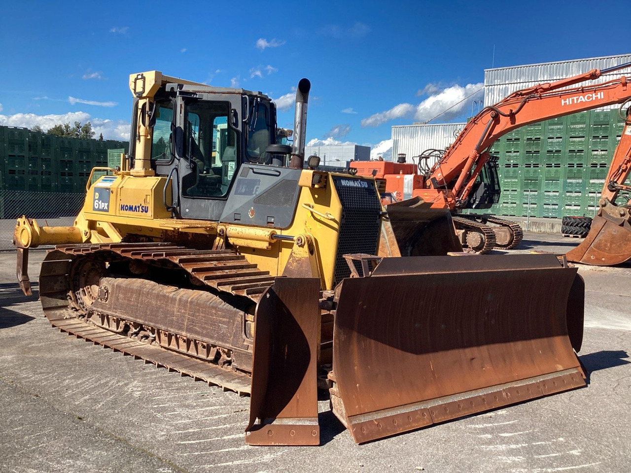 Komatsu D61 PX-15 E0 Ripper Raupe 6 Wege Schild Trimble - Buldooser: pilt 1 Komatsu D61 PX-15 E0 Ripper Raupe 6 Wege Schild Trimble - Buldooser: pilt 1