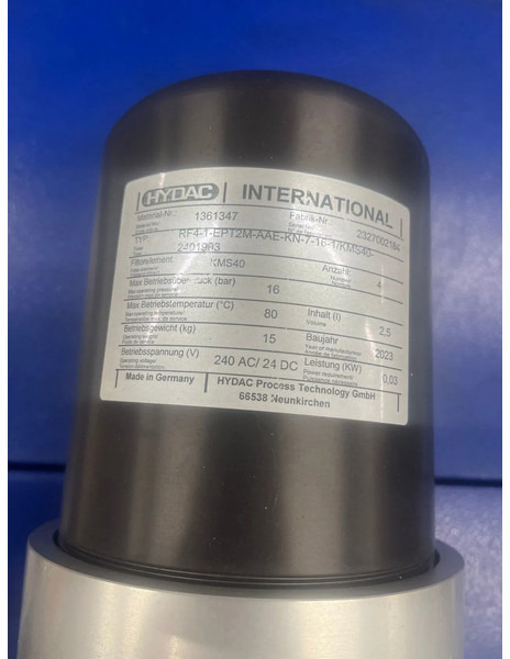 Hydac autofilt RF4 - Varuosa: pilt 3 Hydac autofilt RF4 - Varuosa: pilt 3