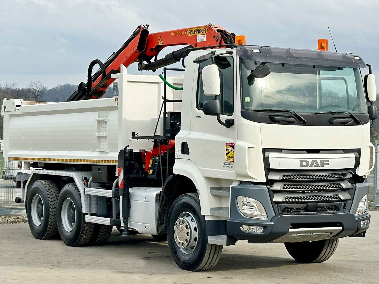 DAF CF 410 * Kipper 4,90 m + PK 16001 - K B * 6x4 - Kraanaga veoauto: pilt 4 DAF CF 410 * Kipper 4,90 m + PK 16001 - K B * 6x4 - Kraanaga veoauto: pilt 4