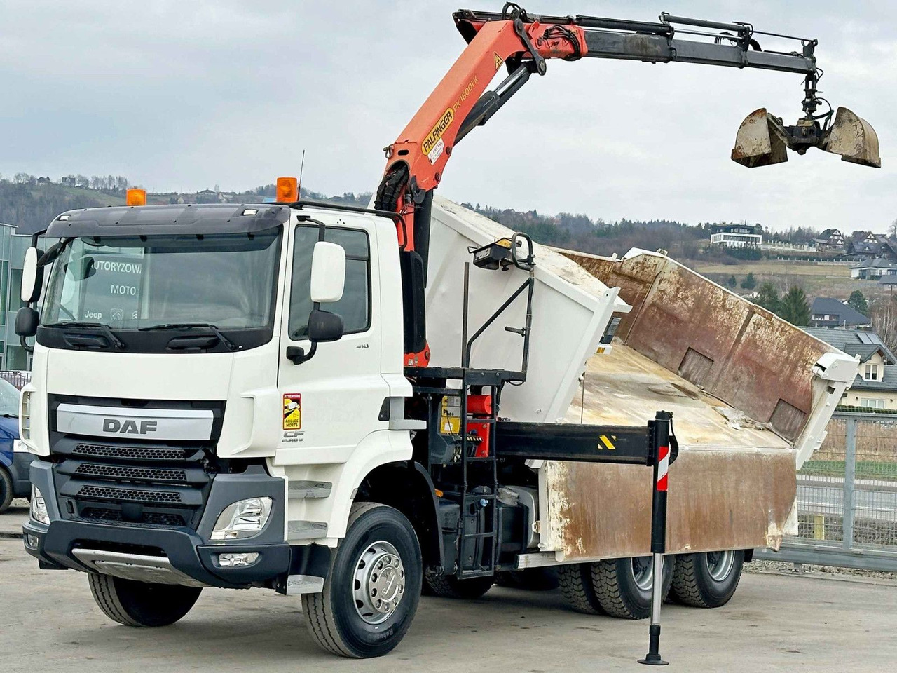 DAF CF 410 * Kipper 4,90 m + PK 16001 - K B * 6x4 - Kraanaga veoauto: pilt 3 DAF CF 410 * Kipper 4,90 m + PK 16001 - K B * 6x4 - Kraanaga veoauto: pilt 3
