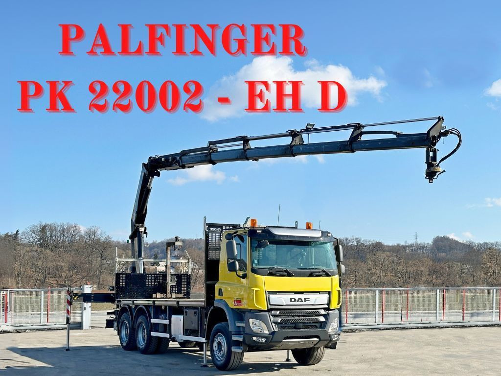 DAF CF 450 * PK 22002 - EH D + FUNK * 6x4 * TOP - Kraanaga veoauto, Madelveok/ Platvormveok: pilt 1 DAF CF 450 * PK 22002 - EH D + FUNK * 6x4 * TOP - Kraanaga veoauto, Madelveok/ Platvormveok: pilt 1