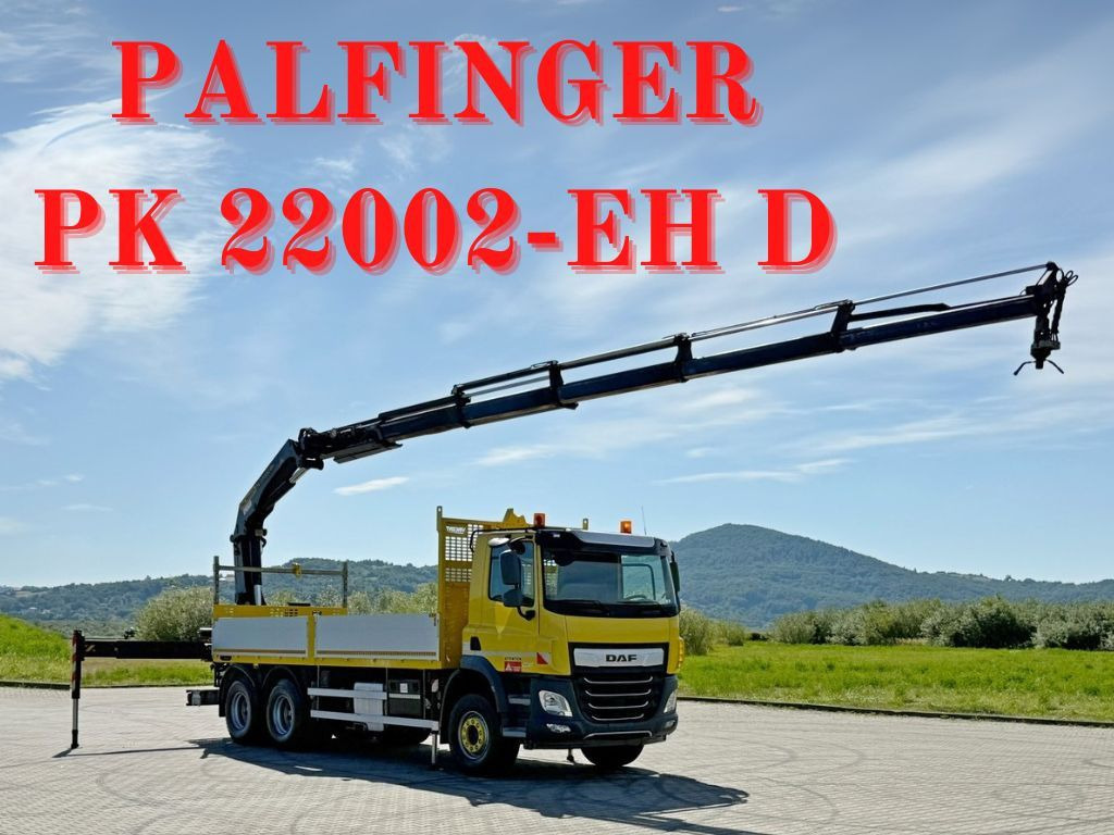 DAF CF 450 * PK 22002 - EH D + FUNK * 6x4 * TOP - Kraanaga veoauto: pilt 1 DAF CF 450 * PK 22002 - EH D + FUNK * 6x4 * TOP - Kraanaga veoauto: pilt 1