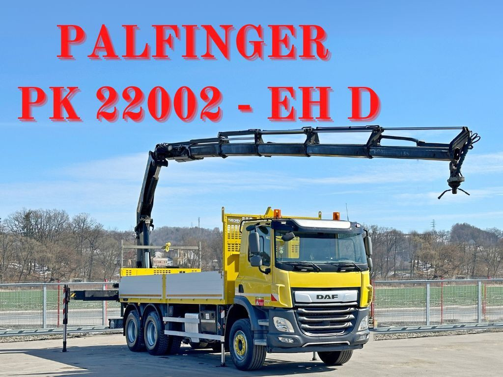DAF CF 450 * PK 22002 - EH D + FUNK * 6x4 * TOP - Kraanaga veoauto: pilt 1 DAF CF 450 * PK 22002 - EH D + FUNK * 6x4 * TOP - Kraanaga veoauto: pilt 1