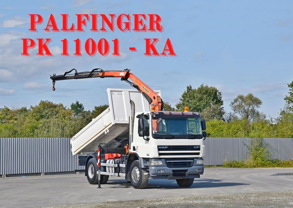DAF CF 75.310 Kipper 4,30 m + KRAN * TOPZUSTAND - Kallurauto, Kraanaga veoauto: pilt 1 DAF CF 75.310 Kipper 4,30 m + KRAN * TOPZUSTAND - Kallurauto, Kraanaga veoauto: pilt 1
