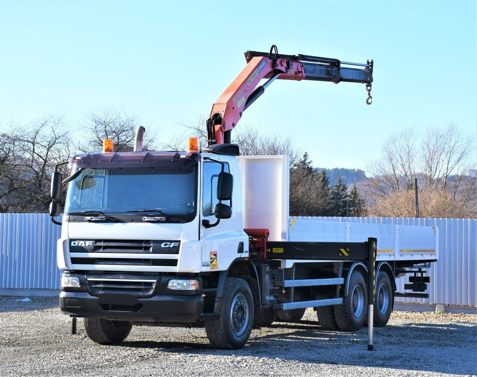 DAF CF 75.360 Pritsche 7,95 m + KRAN / FUNK * 6x4 - Kraanaga veoauto, Madelveok/ Platvormveok: pilt 2 DAF CF 75.360 Pritsche 7,95 m + KRAN / FUNK * 6x4 - Kraanaga veoauto, Madelveok/ Platvormveok: pilt 2
