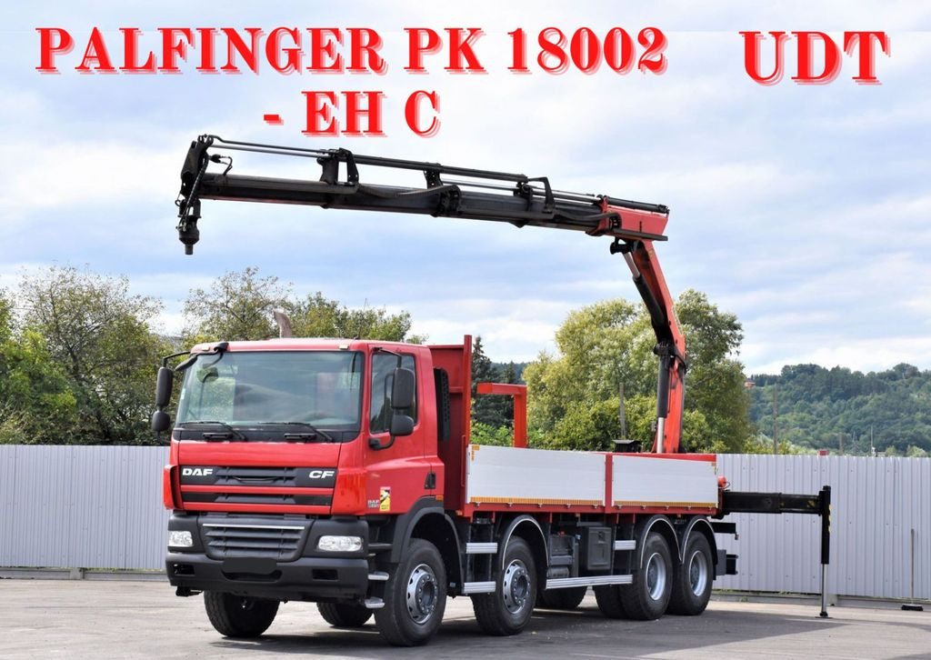 DAF CF 85.410 Pritsche 6,80m + KRAN / FUNK/8x4 - Kraanaga veoauto: pilt 1 DAF CF 85.410 Pritsche 6,80m + KRAN / FUNK/8x4 - Kraanaga veoauto: pilt 1