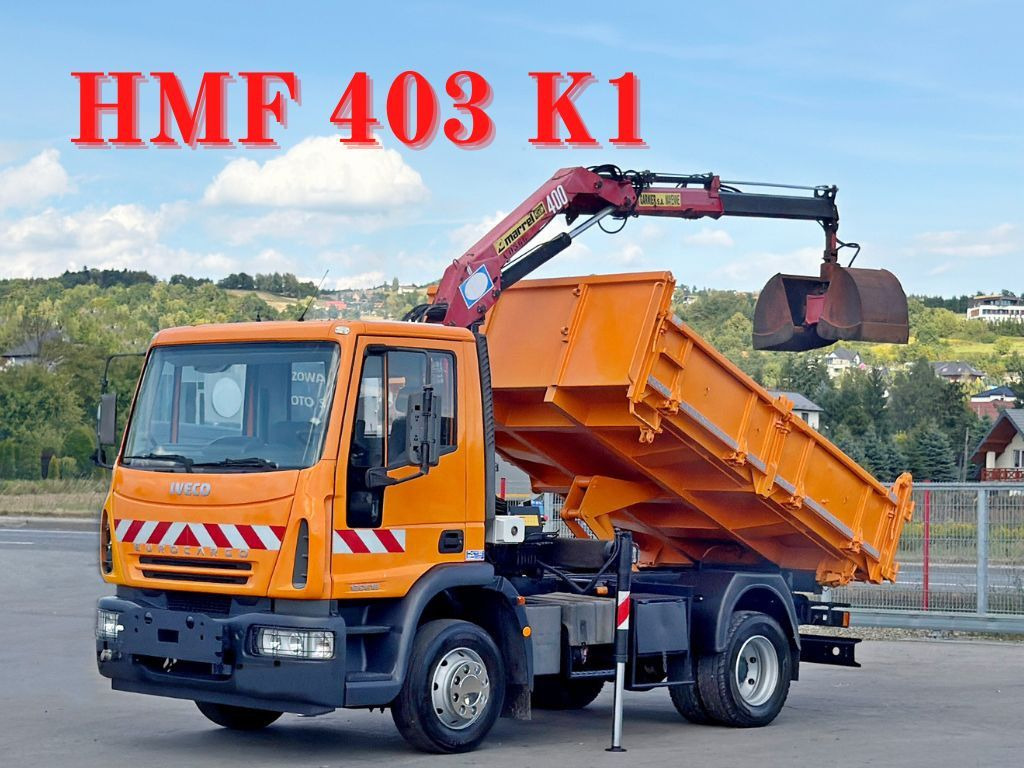 Iveco EUROCARGO 120E18 * HMF 403 K1 * TOPZUSTAND - Tarbesõiduk kallur: pilt 1 Iveco EUROCARGO 120E18 * HMF 403 K1 * TOPZUSTAND - Tarbesõiduk kallur: pilt 1