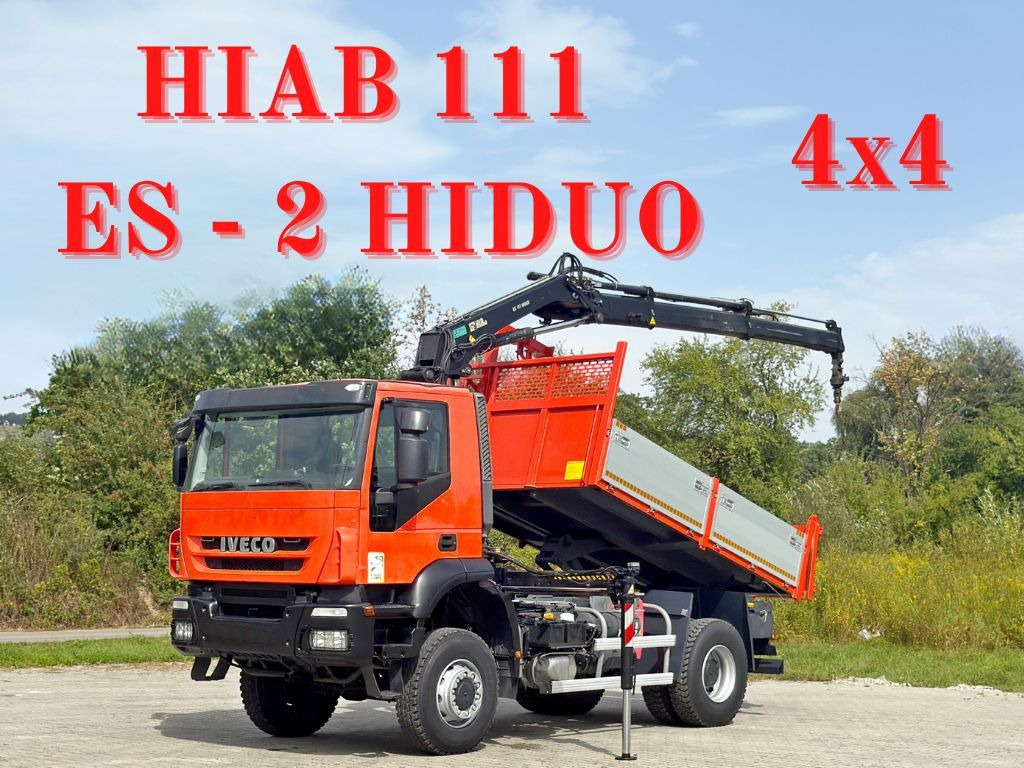 Iveco TRAKKER 190T36 * HIAB 111 ES-2 HIDUO * 4x4 * TOP - Kallurauto, Kraanaga veoauto: pilt 1 Iveco TRAKKER 190T36 * HIAB 111 ES-2 HIDUO * 4x4 * TOP - Kallurauto, Kraanaga veoauto: pilt 1