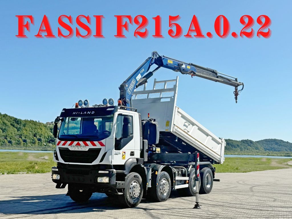 Iveco TRAKKER 450 * FASSI F215A.0.22 + FUNK / 8x4 *TOP - Kraanaga veoauto: pilt 1 Iveco TRAKKER 450 * FASSI F215A.0.22 + FUNK / 8x4 *TOP - Kraanaga veoauto: pilt 1