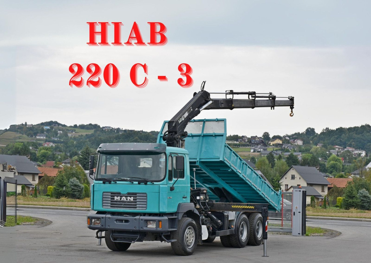 MAN 27-314 * HIAB 220 C - 3 + FUNK * 6x4 - Kallurauto, Kraanaga veoauto: pilt 1 MAN 27-314 * HIAB 220 C - 3 + FUNK * 6x4 - Kallurauto, Kraanaga veoauto: pilt 1