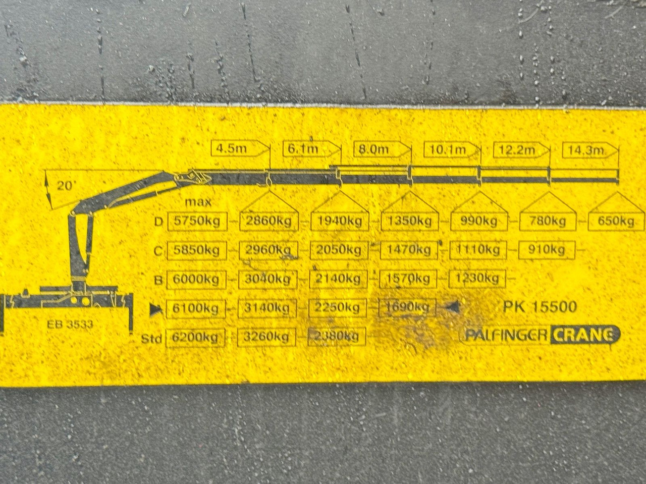 Kraanaga veoauto MAN TGA 26.400 * KIPPER 6,00m + PK 15500 * 6x4 * TOP: pilt 8