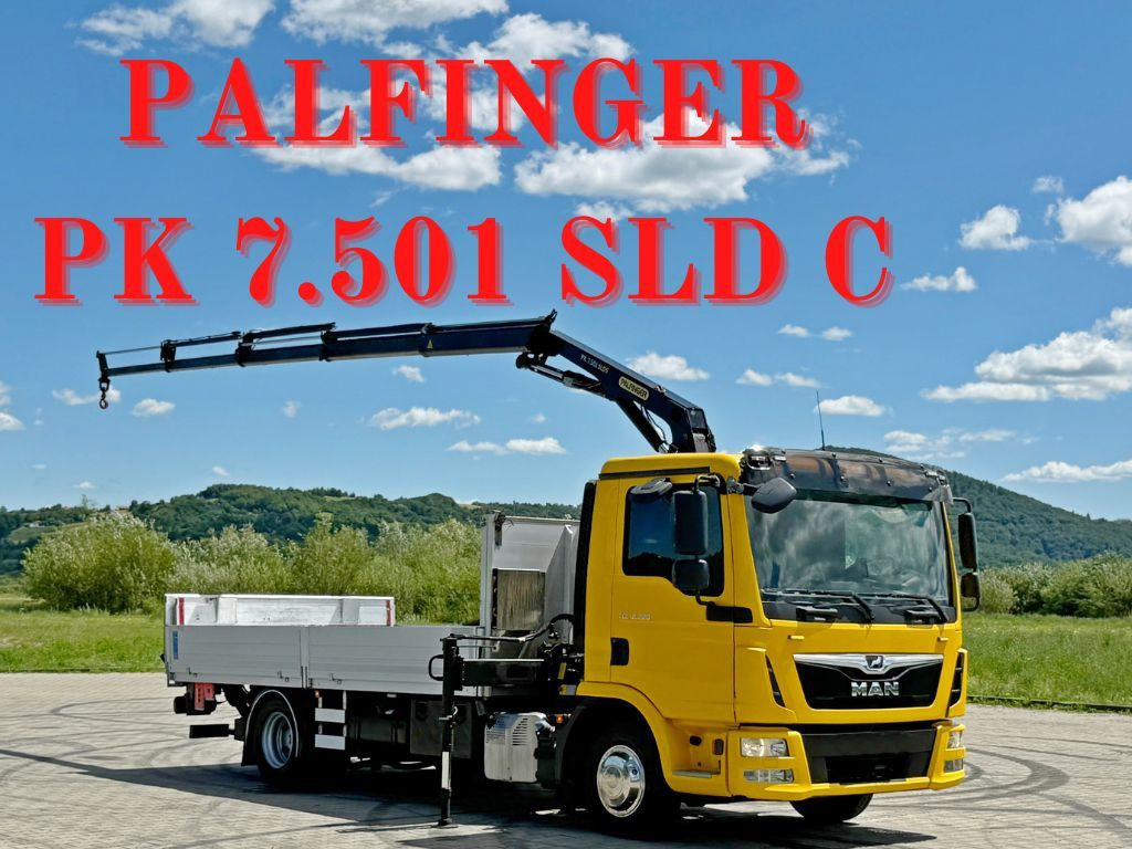 MAN TGL 12.220* PK 7.501 SLD C + FUNK + LIFT*TO - Kraanaga veoauto: pilt 1 MAN TGL 12.220* PK 7.501 SLD C + FUNK + LIFT*TO - Kraanaga veoauto: pilt 1