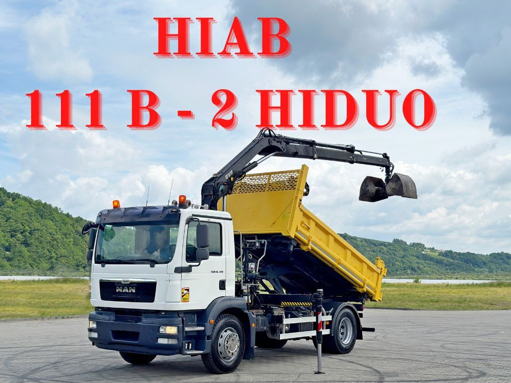 MAN TGM 18.340* KIPPER 4,05m*HIAB 111 B-2 HIDUO/FUNK - Kallurauto, Kraanaga veoauto: pilt 1 MAN TGM 18.340* KIPPER 4,05m*HIAB 111 B-2 HIDUO/FUNK - Kallurauto, Kraanaga veoauto: pilt 1