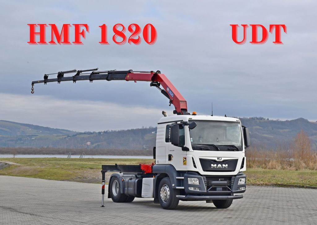 MAN TGS 18.500 Sattelzugmaschine + KRAN /FUNK - Kraanaga veoauto: pilt 1 MAN TGS 18.500 Sattelzugmaschine + KRAN /FUNK - Kraanaga veoauto: pilt 1