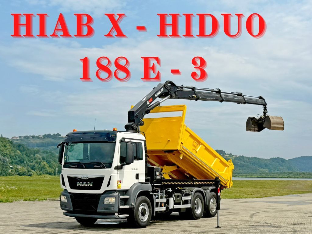 MAN TGS 26.400 * HIAB X-HIDUO 188 E-3 + FUNK * 6x4 - Kraanaga veoauto: pilt 1 MAN TGS 26.400 * HIAB X-HIDUO 188 E-3 + FUNK * 6x4 - Kraanaga veoauto: pilt 1