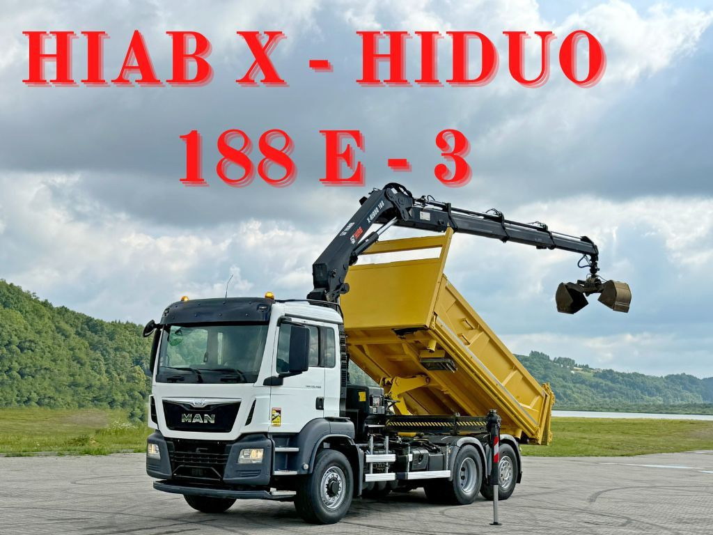 MAN TGS 26.400 * HIAB X-HIDUO 188 E-3 + FUNK * 6x4 - Kraanaga veoauto: pilt 1 MAN TGS 26.400 * HIAB X-HIDUO 188 E-3 + FUNK * 6x4 - Kraanaga veoauto: pilt 1