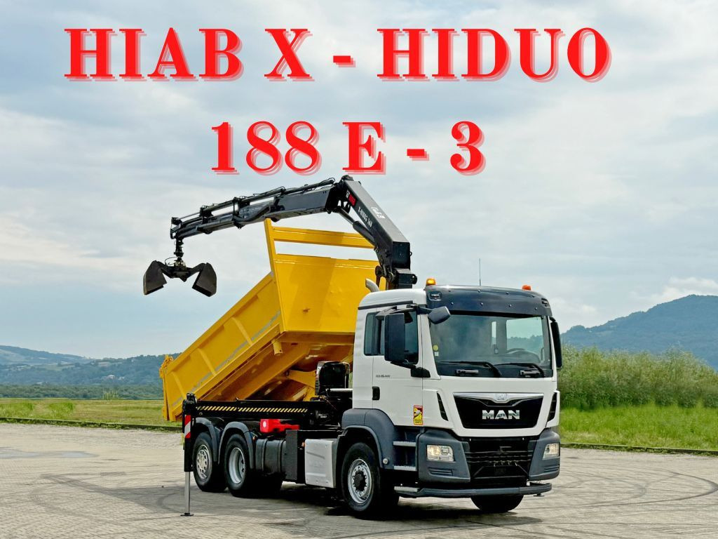 MAN TGS 26.400 * HIAB X-HIDUO 188 E-3 + FUNK * 6x4 - Kraanaga veoauto: pilt 1 MAN TGS 26.400 * HIAB X-HIDUO 188 E-3 + FUNK * 6x4 - Kraanaga veoauto: pilt 1