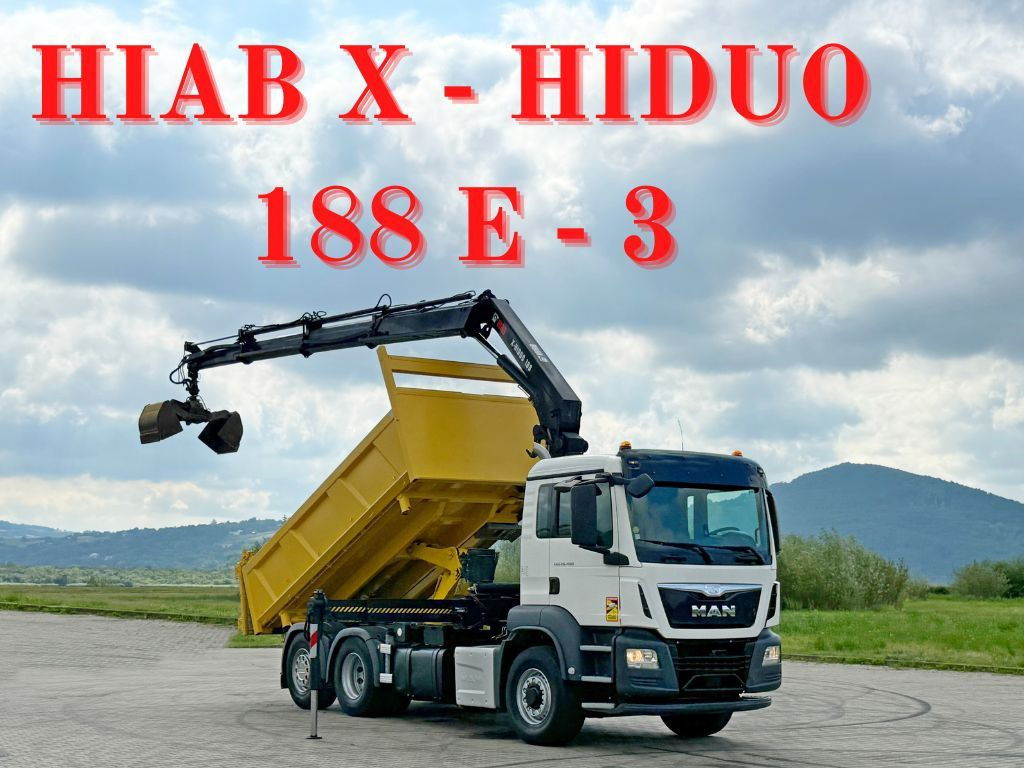 MAN TGS 26.400 * HIAB X-HIDUO 188 E-3 + FUNK * 6x4 - Kraanaga veoauto: pilt 1 MAN TGS 26.400 * HIAB X-HIDUO 188 E-3 + FUNK * 6x4 - Kraanaga veoauto: pilt 1