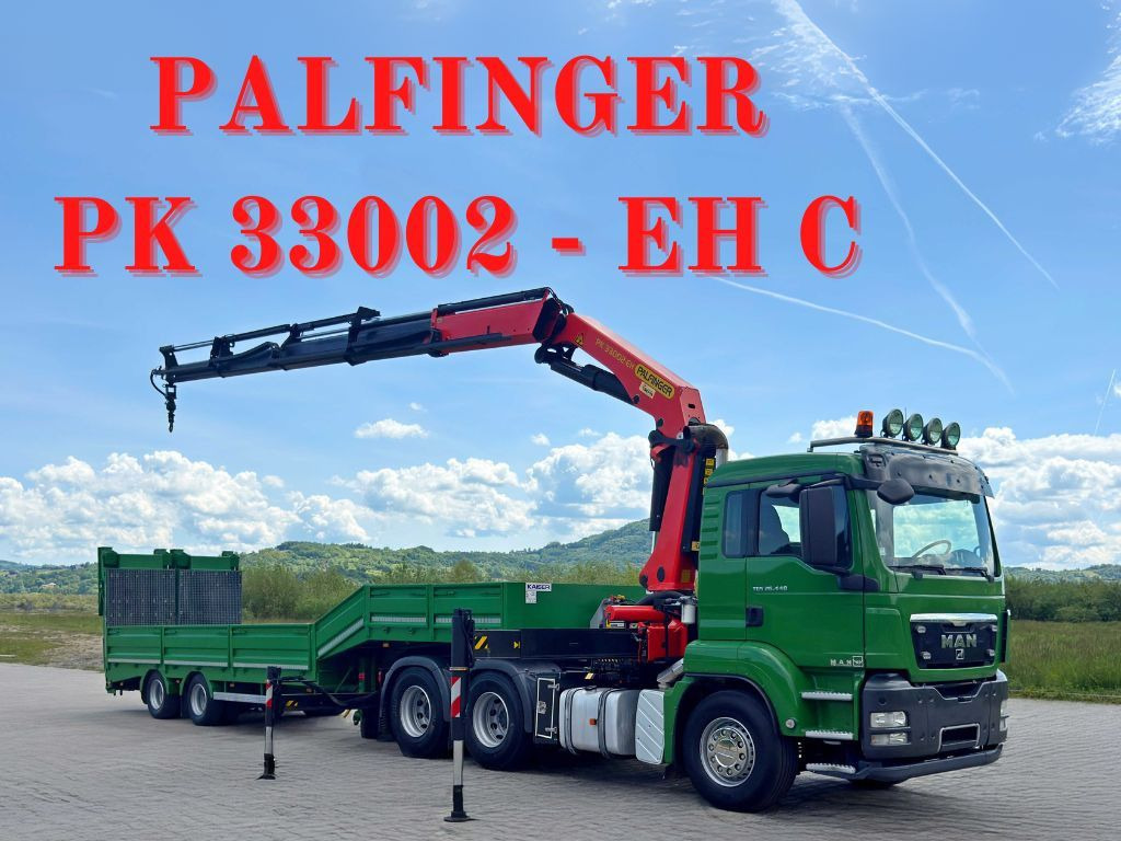 MAN TGS 26.440*Anhänger 10,35m + PK 33002-EH C/FUNK - Kraanaga veoauto: pilt 1 MAN TGS 26.440*Anhänger 10,35m + PK 33002-EH C/FUNK - Kraanaga veoauto: pilt 1