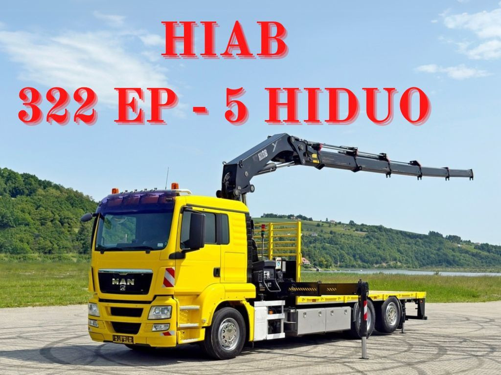 MAN TGS 26.440 * HIAB 322 EP - 5 HIDUO/ FUNK * TOP MAN TGS 26.440 * HIAB 322 EP - 5 HIDUO/ FUNK * TOP - Kraanaga veoauto, Madelveok/ Platvormveok: pilt 1 MAN TGS 26.440 * HIAB 322 EP - 5 HIDUO/ FUNK * TOP MAN TGS 26.440 * HIAB 322 EP - 5 HIDUO/ FUNK * TOP - Kraanaga veoauto, Madelveok/ Platvormveok: pilt 1