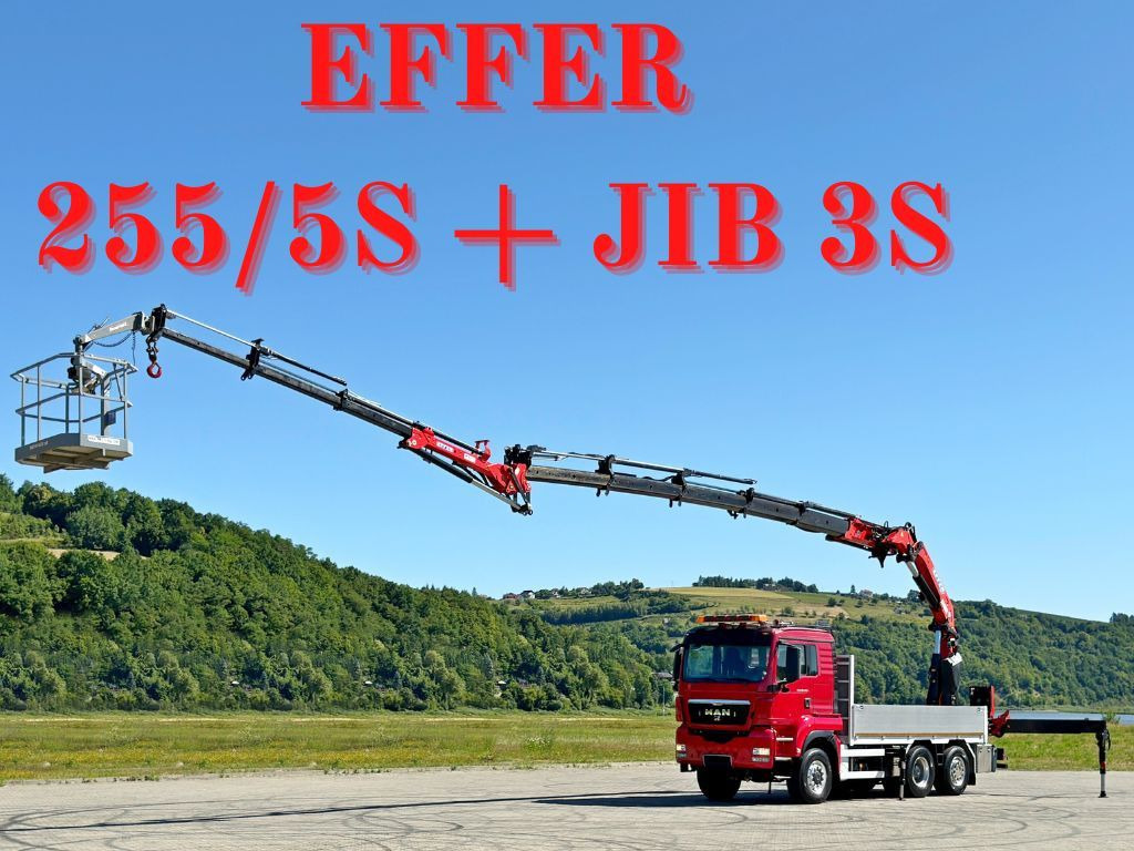 MAN TGS 28.480 * EFFER 255/5S + JIB 3S + FUNK * TOP - Kraanaga veoauto: pilt 1 MAN TGS 28.480 * EFFER 255/5S + JIB 3S + FUNK * TOP - Kraanaga veoauto: pilt 1
