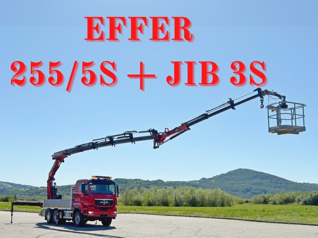 MAN TGS 28.480 * EFFER 255/5S + JIB 3S + FUNK * TOP - Kraanaga veoauto: pilt 1 MAN TGS 28.480 * EFFER 255/5S + JIB 3S + FUNK * TOP - Kraanaga veoauto: pilt 1