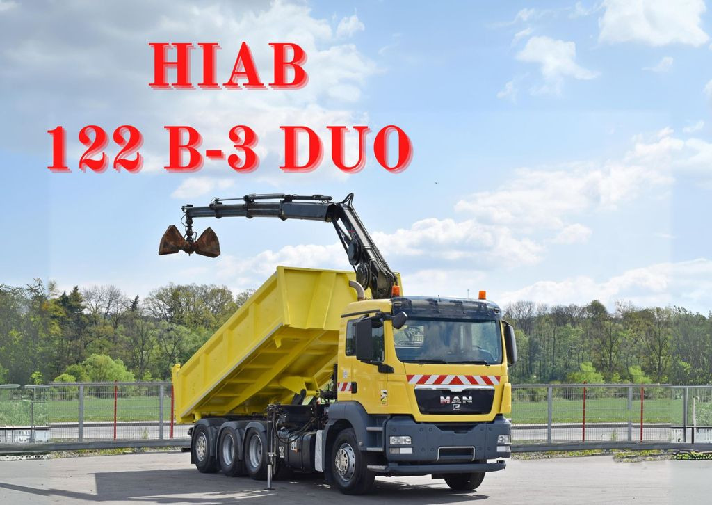 MAN TGS 35.440 * HIAB 122 B-3 DUO / 8x4 - Kraanaga veoauto, Kallurauto: pilt 1 MAN TGS 35.440 * HIAB 122 B-3 DUO / 8x4 - Kraanaga veoauto, Kallurauto: pilt 1