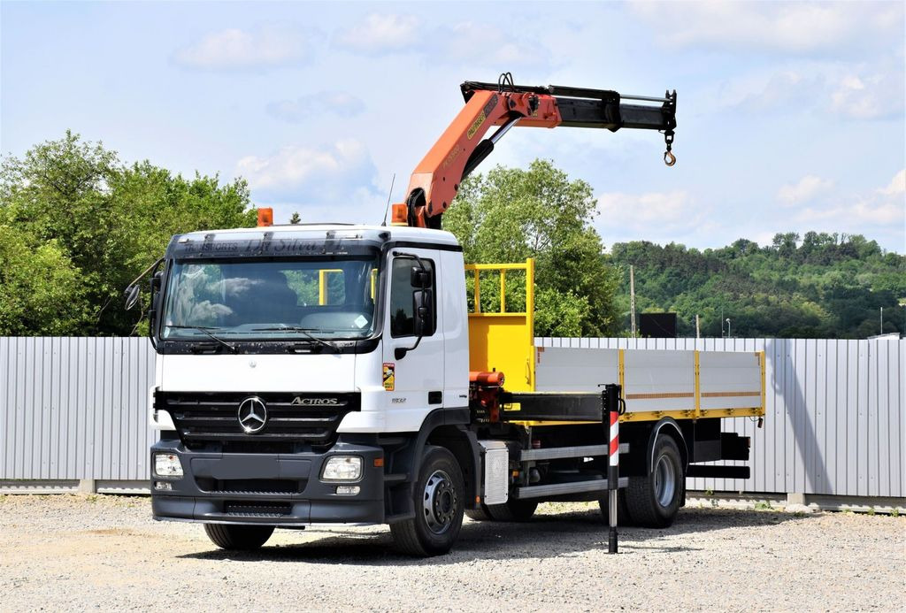 Mercedes-Benz ACTROS 1832 PRITSCHE 6,70m * PK 15500*TOPZUSTAND - Kraanaga veoauto: pilt 2 Mercedes-Benz ACTROS 1832 PRITSCHE 6,70m * PK 15500*TOPZUSTAND - Kraanaga veoauto: pilt 2