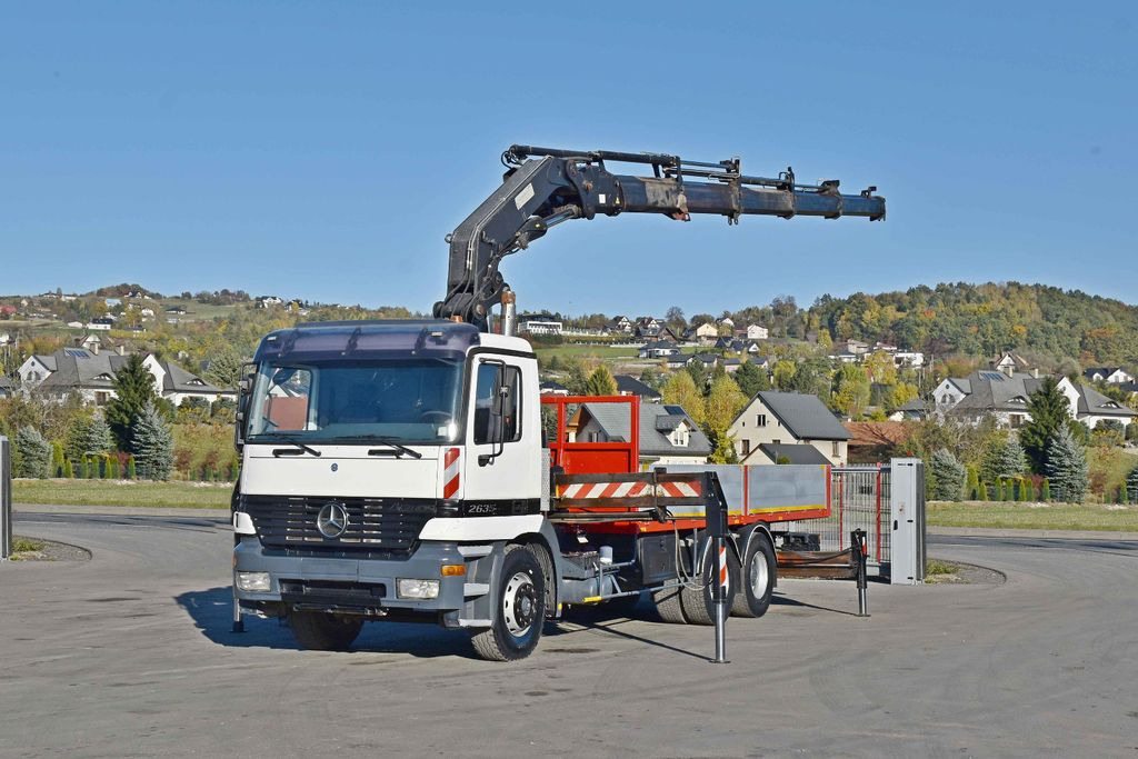 Mercedes-Benz ACTROS 2635 Pritsche 6,40m + HIAB 400 E-5 + FUNK Mercedes-Benz ACTROS 2635 Pritsche 6,40m + HIAB 400 E-5 + FUNK - Kraanaga veoauto: pilt 2 Mercedes-Benz ACTROS 2635 Pritsche 6,40m + HIAB 400 E-5 + FUNK Mercedes-Benz ACTROS 2635 Pritsche 6,40m + HIAB 400 E-5 + FUNK - Kraanaga veoauto: pilt 2