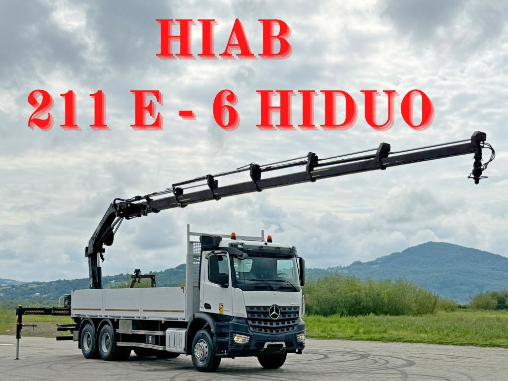 Mercedes-Benz ACTROS 2636 * HIAB 211 E-6 HIDUO/FUNK *6x4 - Kraanaga veoauto: pilt 1 Mercedes-Benz ACTROS 2636 * HIAB 211 E-6 HIDUO/FUNK *6x4 - Kraanaga veoauto: pilt 1