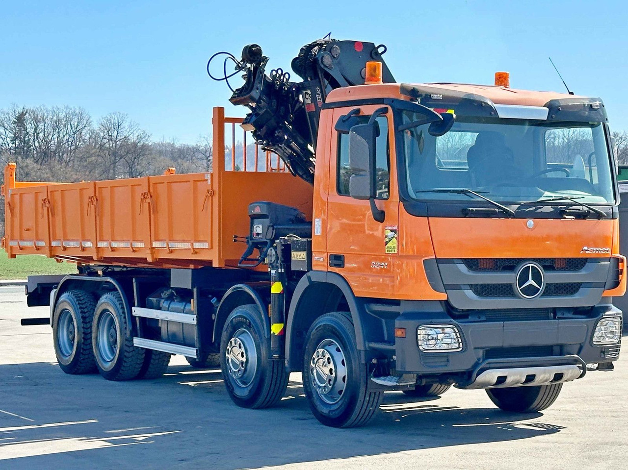 Mercedes-Benz ACTROS 3241 * HIAB 322 EP-4 HIDUO + FUNK / 8x4 - Kallurauto, Kraanaga veoauto: pilt 4 Mercedes-Benz ACTROS 3241 * HIAB 322 EP-4 HIDUO + FUNK / 8x4 - Kallurauto, Kraanaga veoauto: pilt 4