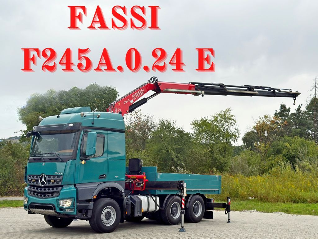 Mercedes-Benz AROCS 2548* FASSI F245A.0.24 E + FUNK / 6x4 *TOP - Kraanaga veoauto: pilt 1 Mercedes-Benz AROCS 2548* FASSI F245A.0.24 E + FUNK / 6x4 *TOP - Kraanaga veoauto: pilt 1