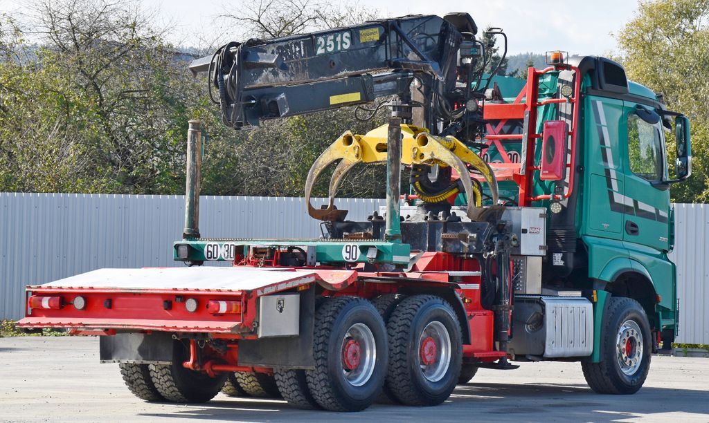 Metsaveok, Kraanaga veoauto Mercedes-Benz AROCS 3363 *HOLZTRANSPORTER * LOGLIFT 251S /6x4: pilt 8