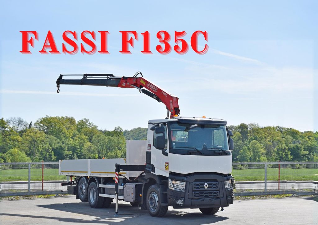Renault C 380 * PRITSCHE 7,05 m* FASSI F 135C + FUNK Renault C 380 * PRITSCHE 7,05 m* FASSI F 135C + FUNK - Kraanaga veoauto: pilt 1 Renault C 380 * PRITSCHE 7,05 m* FASSI F 135C + FUNK Renault C 380 * PRITSCHE 7,05 m* FASSI F 135C + FUNK - Kraanaga veoauto: pilt 1