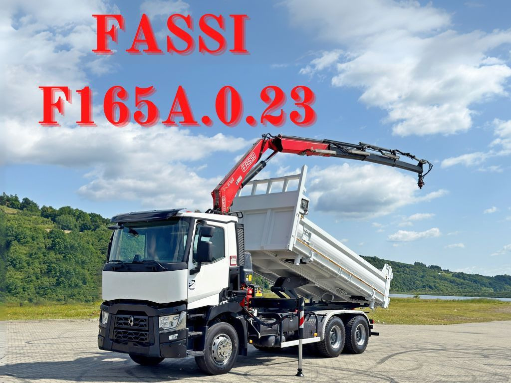 Renault C 430 * FASSI F165A.0.23 + FUNK * 6x4 - Kallurauto, Kraanaga veoauto: pilt 1 Renault C 430 * FASSI F165A.0.23 + FUNK * 6x4 - Kallurauto, Kraanaga veoauto: pilt 1