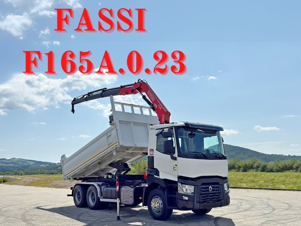 Renault C 430 * FASSI F165A.0.23 + FUNK * 6x4 - Kraanaga veoauto: pilt 1 Renault C 430 * FASSI F165A.0.23 + FUNK * 6x4 - Kraanaga veoauto: pilt 1