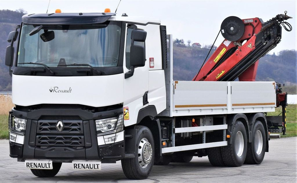 Renault C 460 * HMF 1510 K6 + FUNK * 6x4 - Kraanaga veoauto, Madelveok/ Platvormveok: pilt 3 Renault C 460 * HMF 1510 K6 + FUNK * 6x4 - Kraanaga veoauto, Madelveok/ Platvormveok: pilt 3