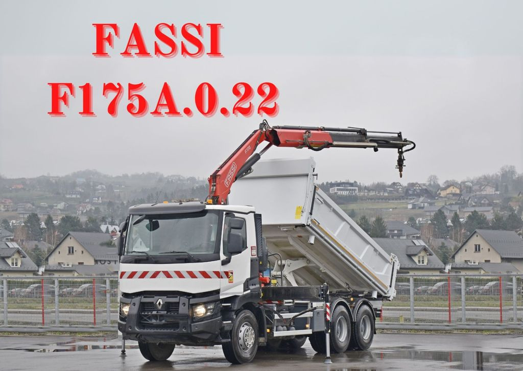 Renault C380 *KIPPER 5,10 m* FASSI F175A.0.22+FUNK /6x4 - Kallurauto, Kraanaga veoauto: pilt 1 Renault C380 *KIPPER 5,10 m* FASSI F175A.0.22+FUNK /6x4 - Kallurauto, Kraanaga veoauto: pilt 1