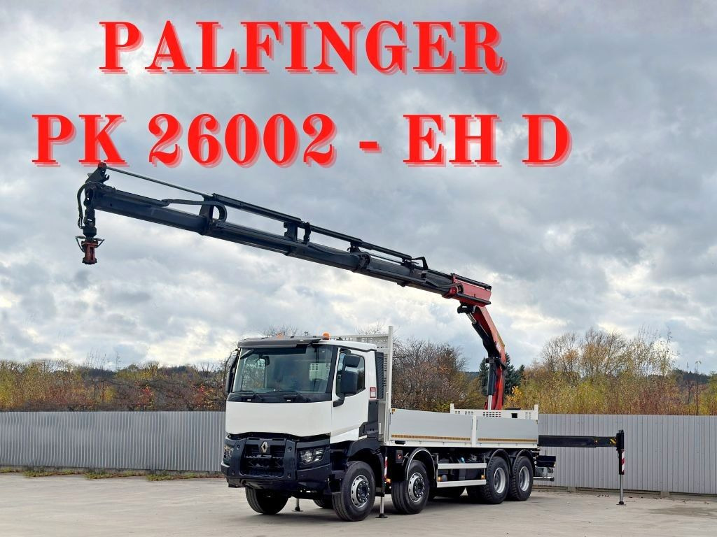 Renault C430 * PALFINGER PK 26002 - EHD + FUNK/ 8x4 - Kraanaga veoauto: pilt 1 Renault C430 * PALFINGER PK 26002 - EHD + FUNK/ 8x4 - Kraanaga veoauto: pilt 1
